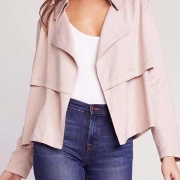BB Dakota Jackets & Blazers - BB Dakota Double Agent Crop Trench Jacket